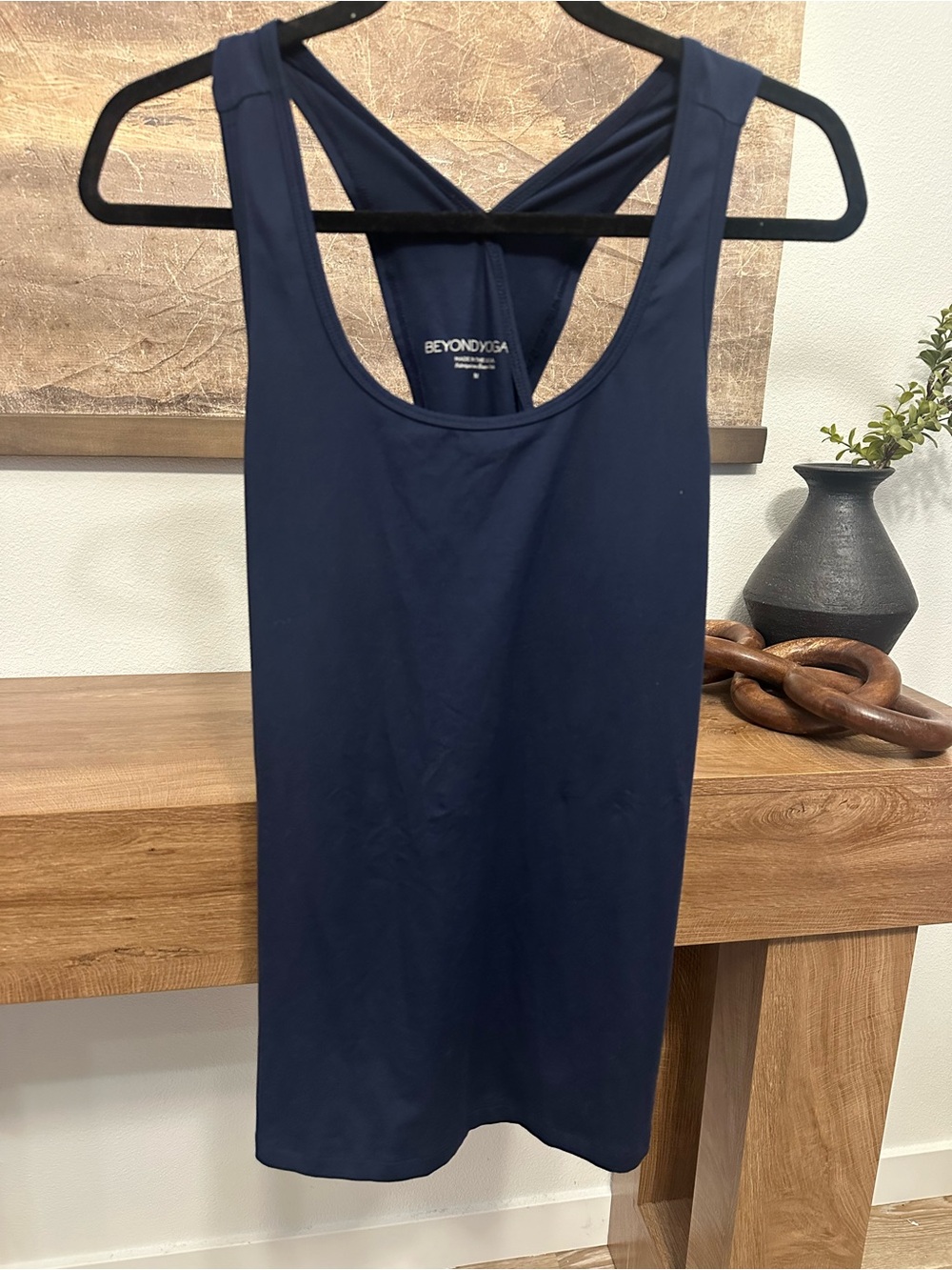 Beyond Yoga Deep Navy Scoop Racerback Tank